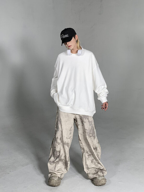 Cargo Pants Men Rushed American Style Streetwear Comfortable All-match Mopping Trousers Baggy Teenagers Simple Daily Aesthetic
