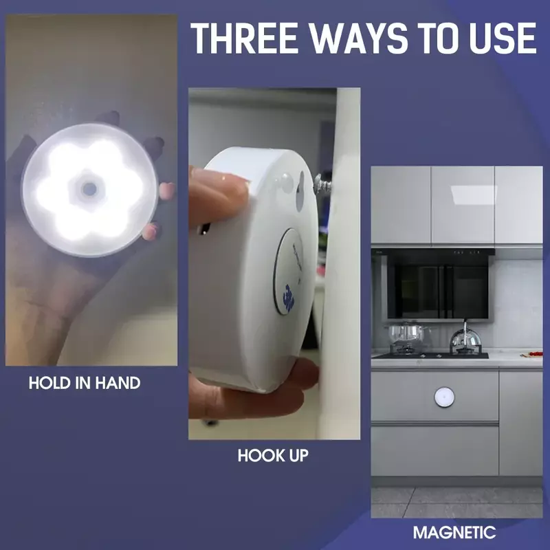 Xiaomi-Luz LED nocturna con Sensor de movimiento PIR, lámpara de noche recargable por USB para armario de cocina, decoración de habitación y dormitorio
