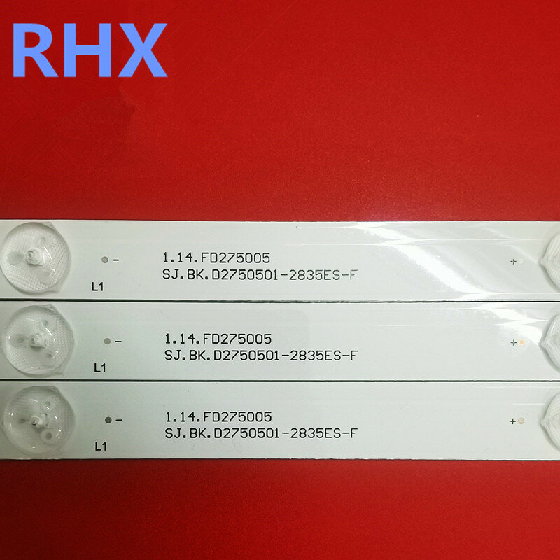 Barra de retroiluminación para TV LCD, accesorio para PH28D27D 1,14. FD275005 SJ.BK.D2750501-2835ES-F 3V 100%