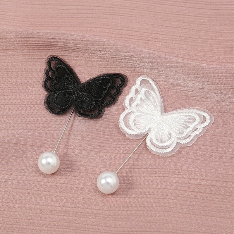 2x Pin Pengaman Kupu-kupu untuk Pakaian Pin Pinggang Bros Jarum Pin Bros Kupu-kupu Pin Syal Pin Bros Kerah untuk Wanita