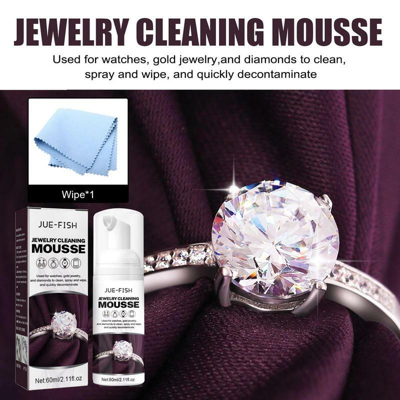 Jewelry Cleaning Solution Gold Cleaner Jewelry 60ml Restores Shine Brilliance Tools For Cleaning Gold Silver Earring Rings