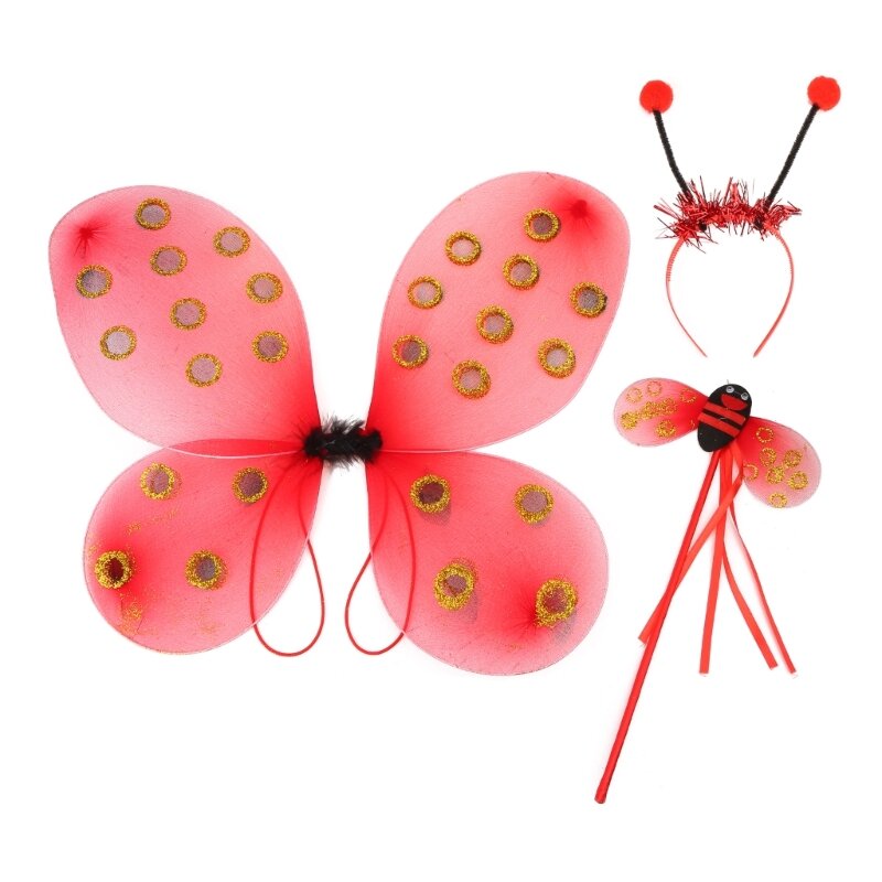 N80C Halloween-Cosplay d'angelo farfalla con fascia bastone da fata