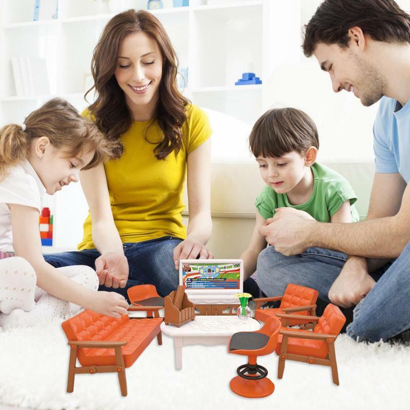 Akcesoria do miniaturowe meble dla lalek zestaw dom umeblowanie zestaw do zabawy w Mini lalki do mebli dla dzieci
