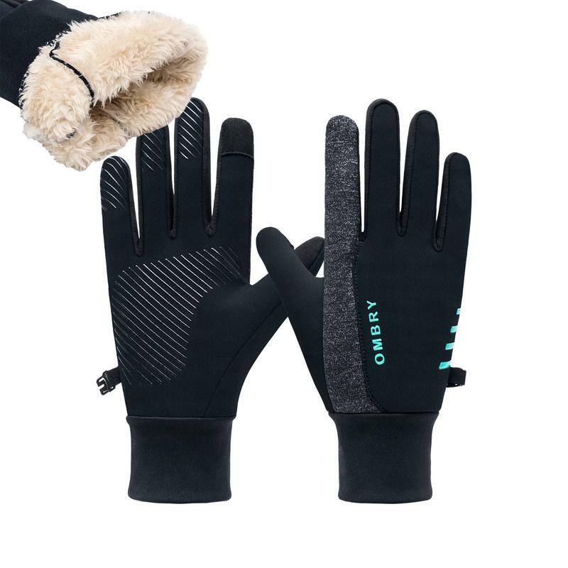 Winter Cycling Gloves Warm Windproof Snow Mittens Outdoor Activities Supplies Winter Gloves For Riding Skiing Mountaineering
