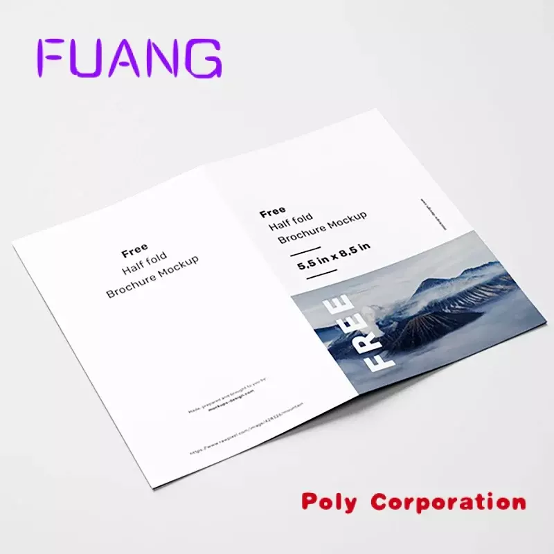 Custom  Company Manual Voucher Booklet Offset Printing Folding Brochure Film Lamination Chart Paper Customized Printing Service