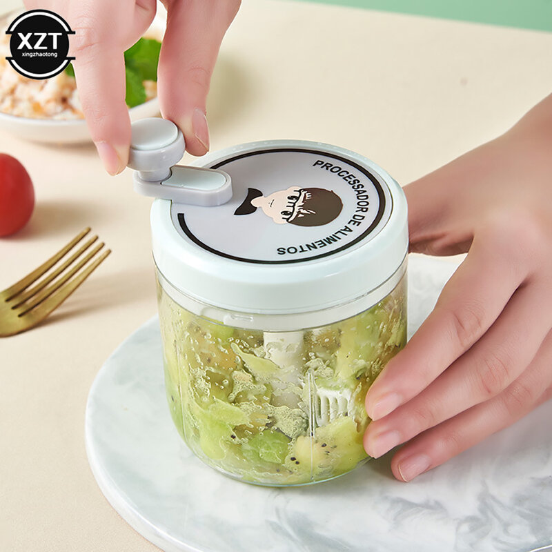 1pcs Multi-functional Garlic Grinder Household Baby Vegetables and Fruits Auxiliary Cooking Machine Kitchen Manual Garlic Grinde