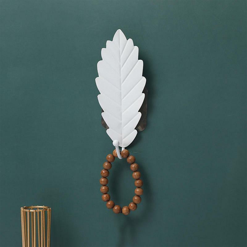 Blattform Haken dekorative Kleiderbügel Organizer Rack für Kleidung Pflanze moderne Schlüssel halter Wand montiert Single Prong Kleiderbügel für