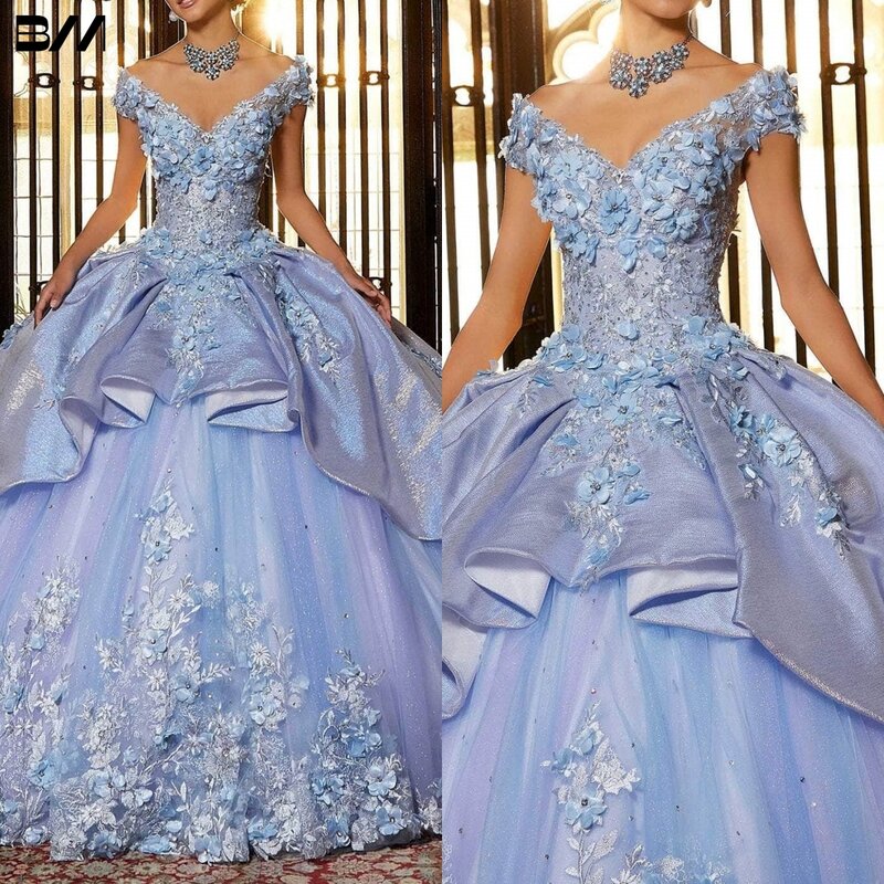 크리스탈 구슬 자수 퀸시네라 드레스, 2023 코르셋 백 칵테일 드레스