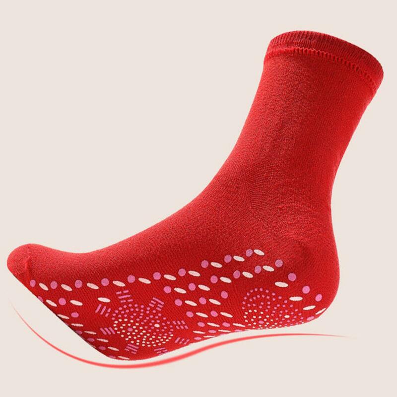 Self Heating Socks for Men Women Elastic Heated Socks Foot Massage Health Heated Socks Non-slip Winter Warmer Socks for Walking