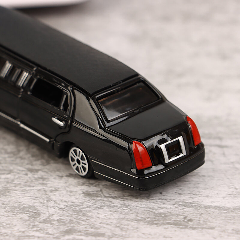نموذج سيارة لعبة معدنية دييكاست للأطفال ، ليموبيل لينكون مطاطي ، سيارة تعليمية فاخرة ، هدية جمع ، أبواب قابلة للفتح