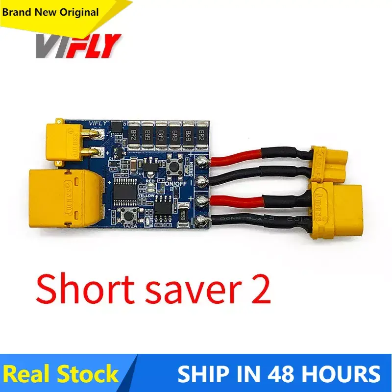 VIFLY-Interruptor de botón de encendido de fusible electrónico para evitar cortocircuitos, tapón de humo inteligente, contra sobrecorriente, ShortSaver2, V2