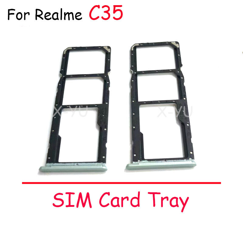 Slot Holder Dual per OPPO Realme C3 C30 C31 C33 C35 C30S C51 C53 C55 SD SIM Card Tray Reader Socket