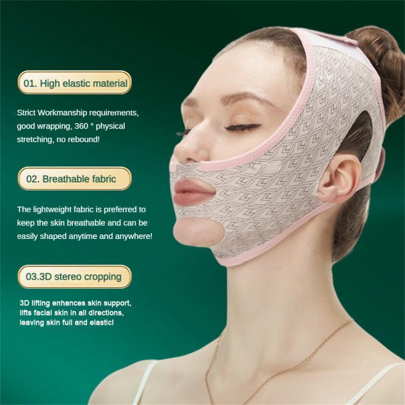 Chin Up Mask V Line Shaping Face Masks Sculpting Lifting Tight Face Mask Sleep Bandage Facial Slimming Strap High Elastic Belt