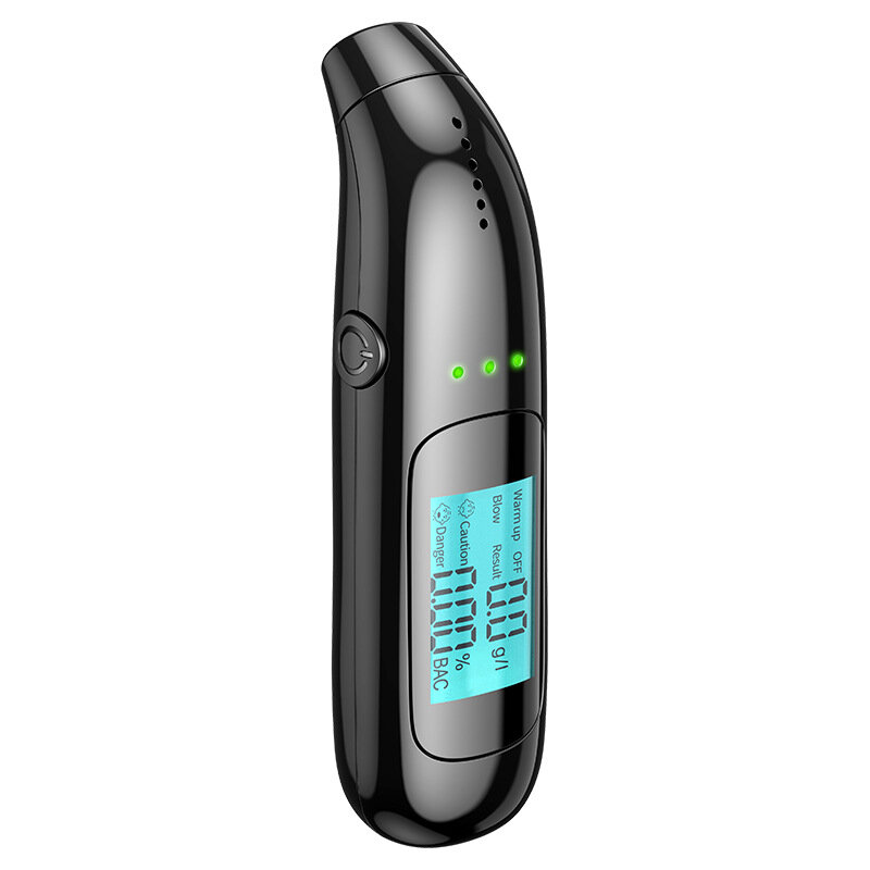 Etilometro etilometro ricaricabile con Display a LED senza contatto Alcohotest Breath Alcohol Test ricarica USB
