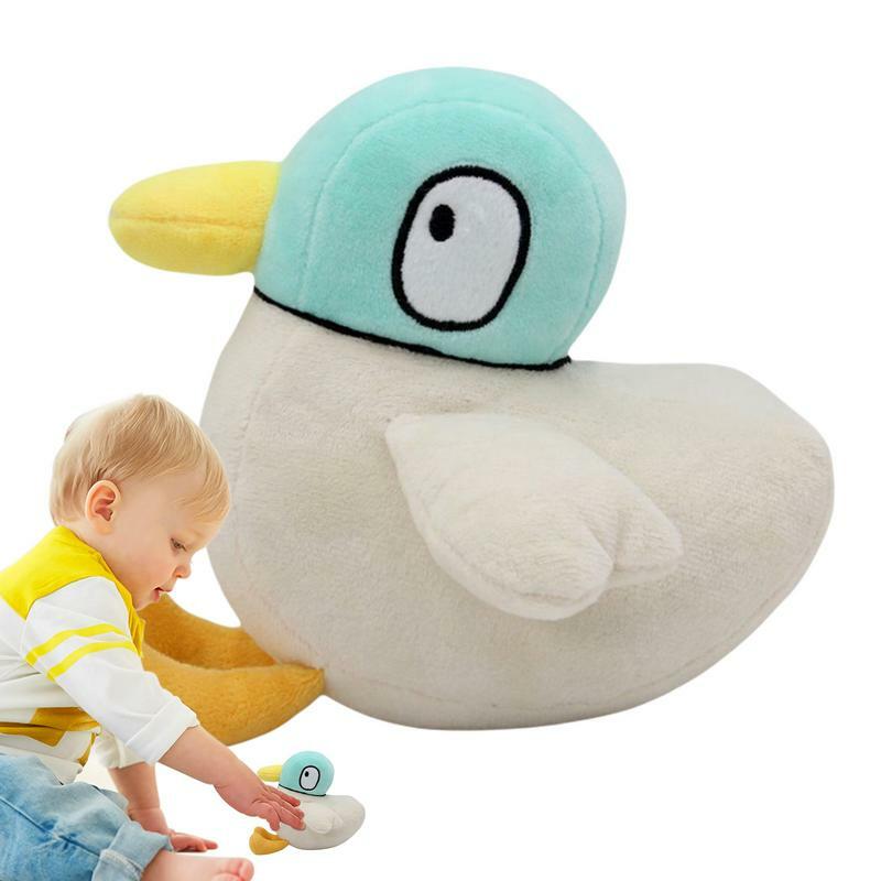 Almohada de peluche con forma de pato para niños, cojín cómodo y Huggable con dibujos animados de animales, ideal como regalo