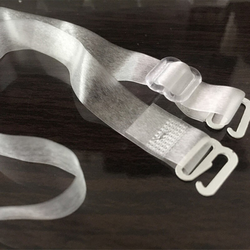 Non-Marking Transparent Shoulder Strap Elastical Invisible Bra Strap For Suspender Skirt Tube Top