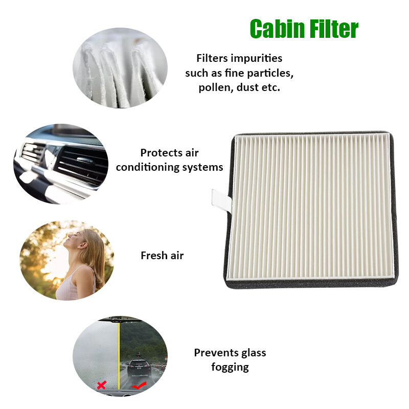 Car Cabin Air Filter For Wuling Hongguang 1.2 1.4 2010- 1.5 2013- Rongguang V MPV 2015- 24513919 24545434