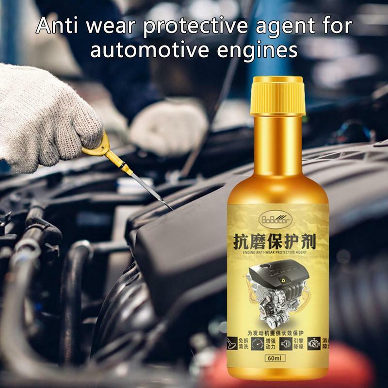 Limpiador interno de Motor de coche, aceite protector de Motor con aditivo de restauración, agente antidesgaste, accesorios para automóviles, 60ml