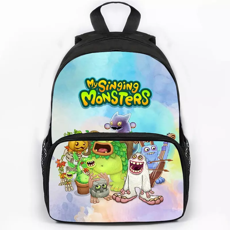 My Singing Monsters Backpack kids Waterproof Schoolbag for Girls Boys Students Travel Bag Canvas Sport Backpacks Mochila 16 Inch
