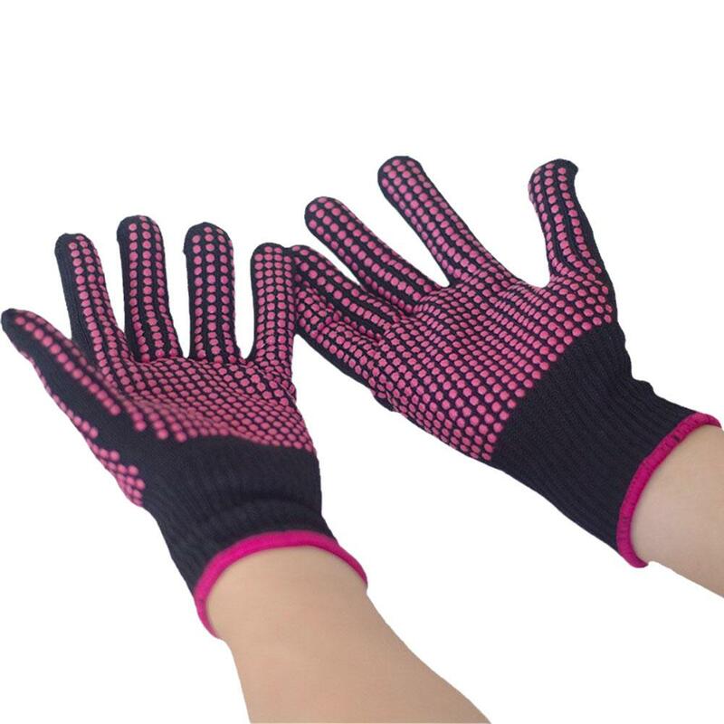 1 Pair Barbecue Anti-scald Gloves Heat Glove Resistant BBQ Oven Gloves Kitchen Fireproof Gloves Anti-slip Gloves For Cookin K1D3