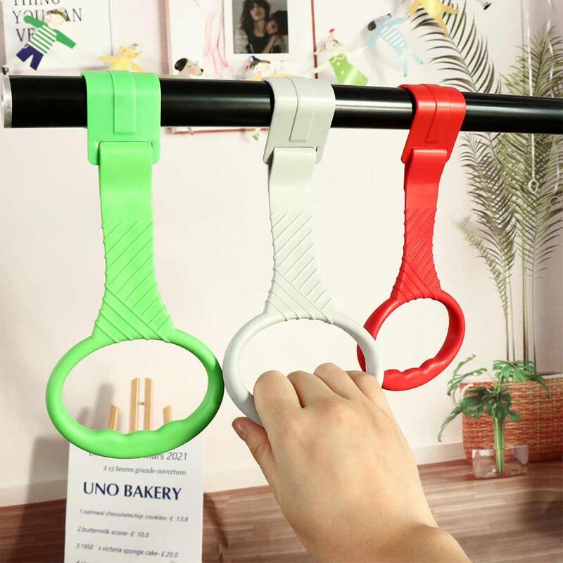 Nursery Rings Pull Up Rings for Babys Learning Standing Colorful Baby Crib Pull Up Rings Training Tool Plastic