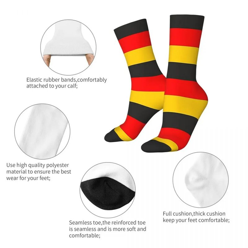 Calcetines de bandera de Alemania Harajuku, medias Súper suaves, calcetines largos para todas las estaciones, accesorios para Unisex, regalo de cumpleaños