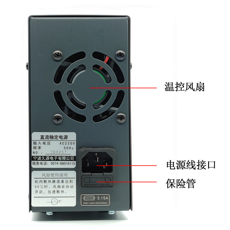 QJ3005H alimentatore lineare stabilizzato cc regolabile 30V 5A Display a quattro Bit con alta precisione