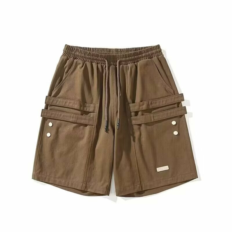 Men's Cargo Shorts Big Size Knee Classic Short Pants Streetwear Hip Hop Straight Loose Pants