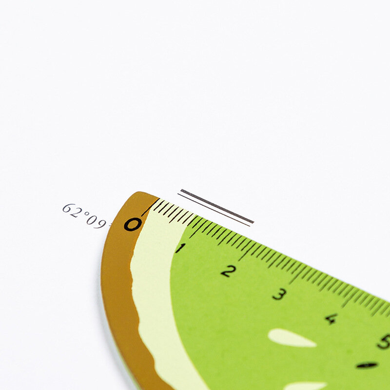 2Pcs Cute Cartoon Fruit Watermelon Wooden Straight Ruler Measuring Tool Student Gift School Office Stationery Supplies