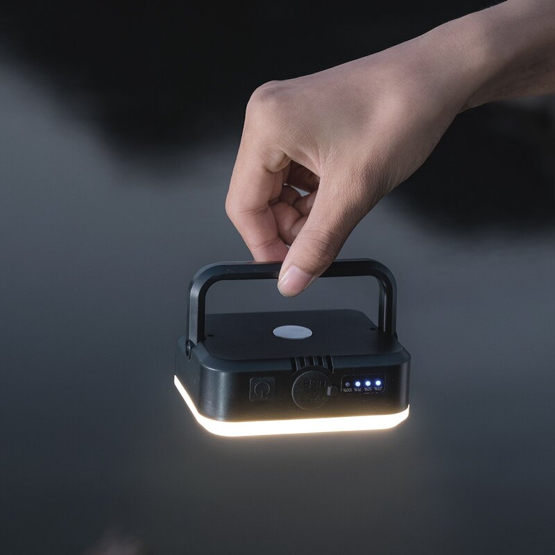LED kampeerlamp USB-oplaadbare draagbare tentlantaarn noodzaklamp nacht vierde versnelling dimmen buiten wandelen