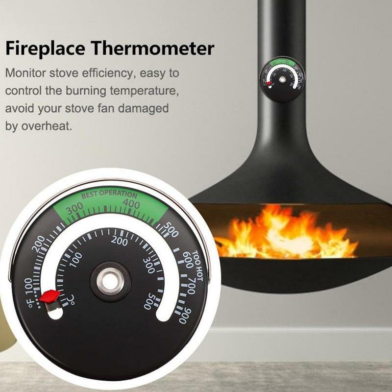 Termometr piec na drewno piec termometr temperatury termometr górny akcesoria kominkowe do pieców na do użytku na płycie kuchennej i pelety