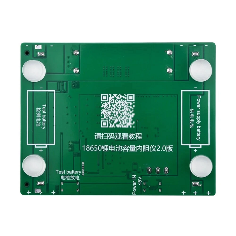 Layar LCD 5V, modul penguji kapasitas baterai Lithium 18650 2 arah dengan keluaran pengisian daya Port tipe-c