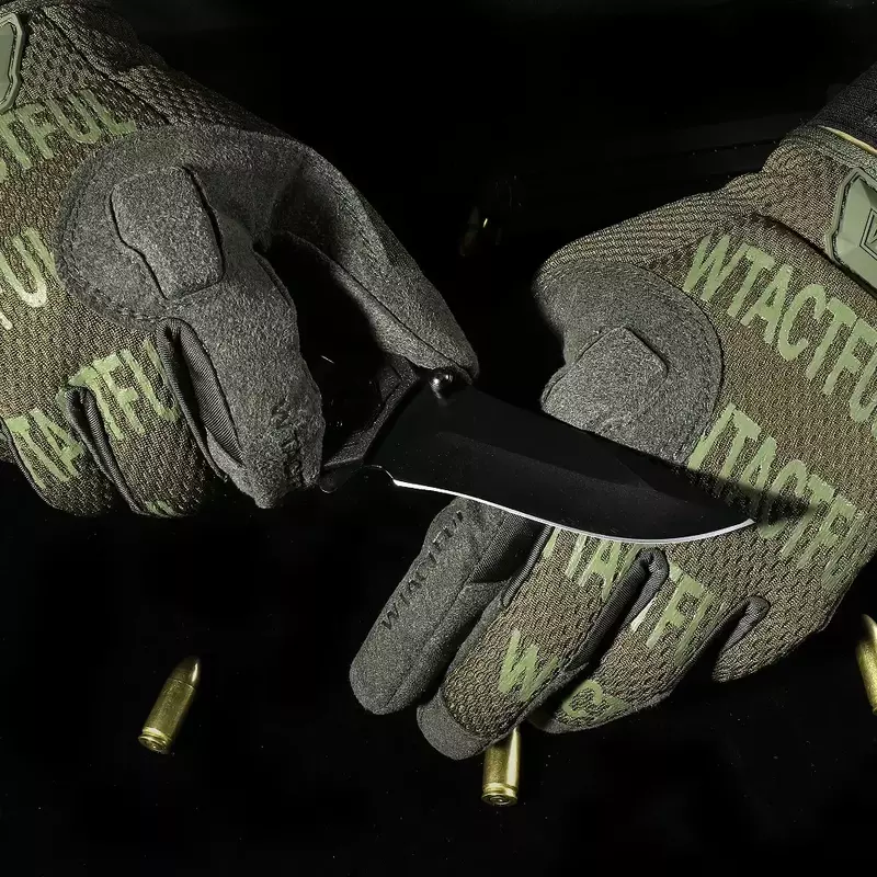 Rękawice taktyczne rękawica ze wszystkimi palcami armia wojskowa Paintball Airsoft strzelanie jazda na rowerze praca napęd oddychające męskie rękawiczki z mikrofibry