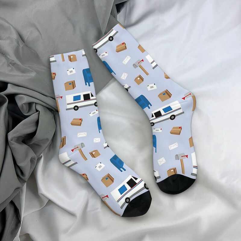 Mail Pattern Socks Harajuku High Quality Stockings All Season Long Socks Accessories for Unisex Gifts
