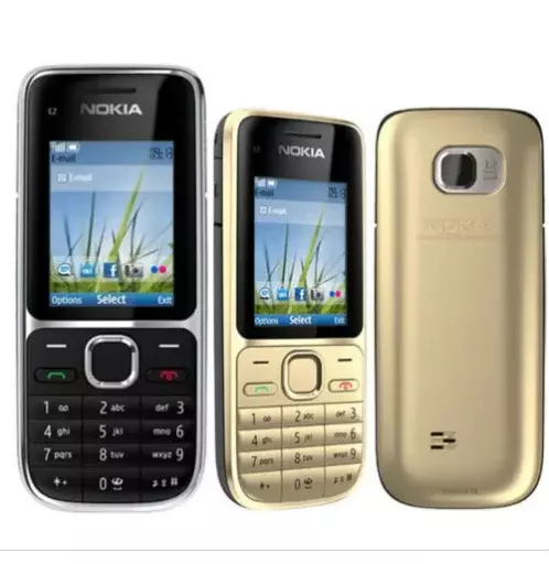 Оригинальный разблокированный телефон Nokia C2-01 1020 мАч 3.15MP 3G Иврит Клавиатура Engish арабская клавиатура б/у сотовый телефон черный и золотой