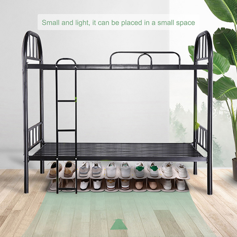 Diy Assembly 6 Layers Stackable Shoe Organizer Shoe Shelf Shoe Rack Stand Space Saving Shoe Hanger Shoe Box Cabinet Storage