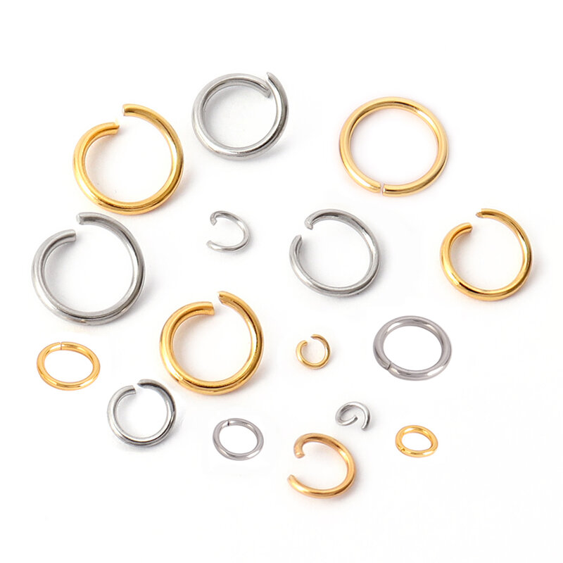 100-200 шт., соединительные кольца из нержавеющей стали