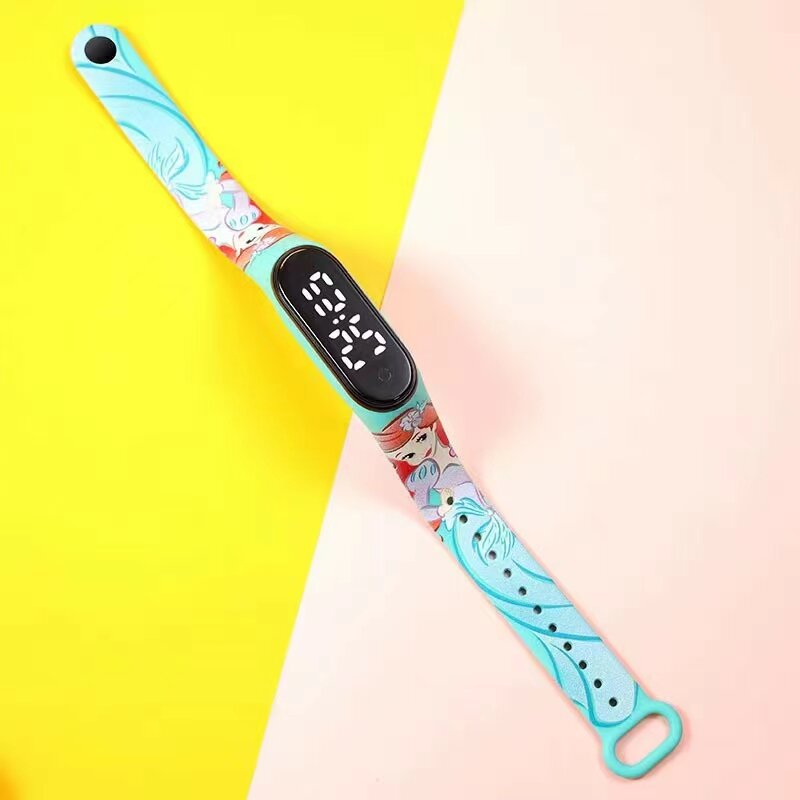 NEW printed led waterproof electronic watch new 5th generation cute and cool primary school student touch touch cartoon electron