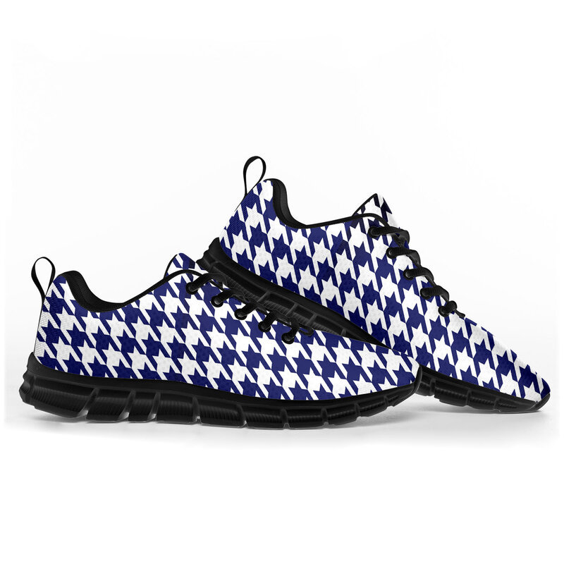 Houndstooth Pattern Pop Sports Shoes Mens Womens Teenager Kids Children Sneakers Casual Custom High Quality Couple Shoes Black