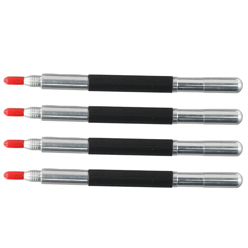 4 قطعة من أقلام التنجستن الكربيدية ، قلم التنجستن ، قلم التنجستن ، قلم ماركر الصلب ، قلم تحديد مزدوج المعادن الخشب ، أدوات النقش