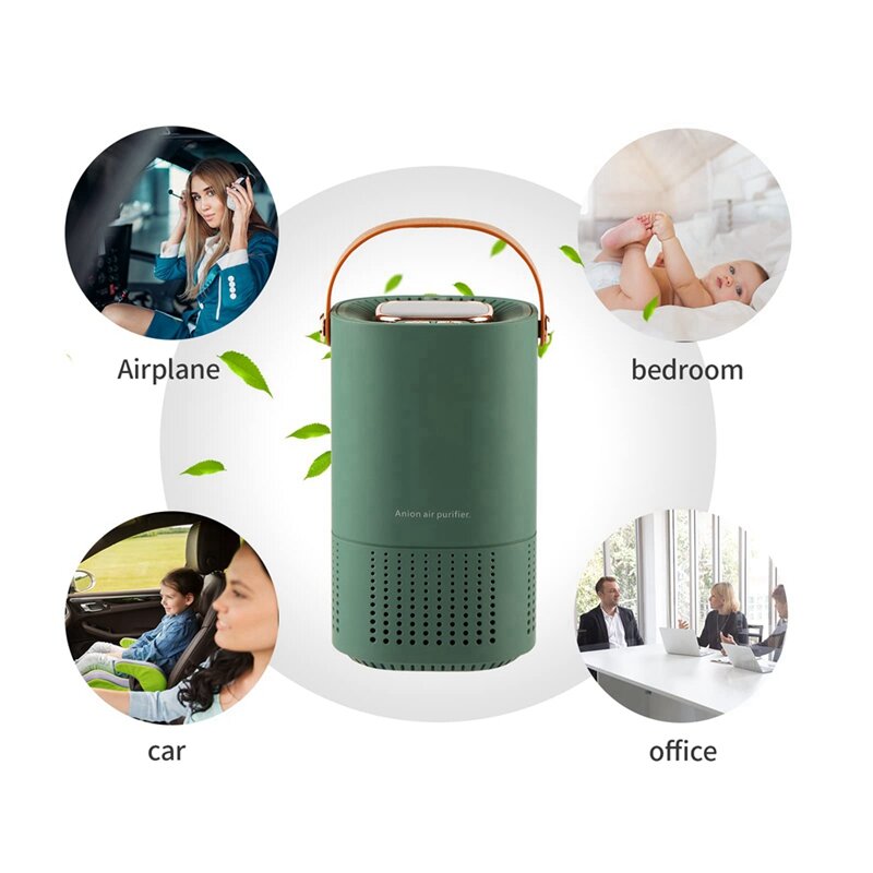 Mini purificador portátil do ar, purificador pequeno do ar para viajar, o uso home, do quarto, do carro e do escritório