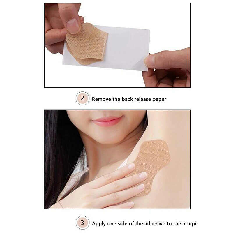 10/20Pcs Disposable Anti Sweat Pads Summer Underarm Anti Perspiration Pads Deodorants Armpits Sweat Sticker Absorbing Sweat