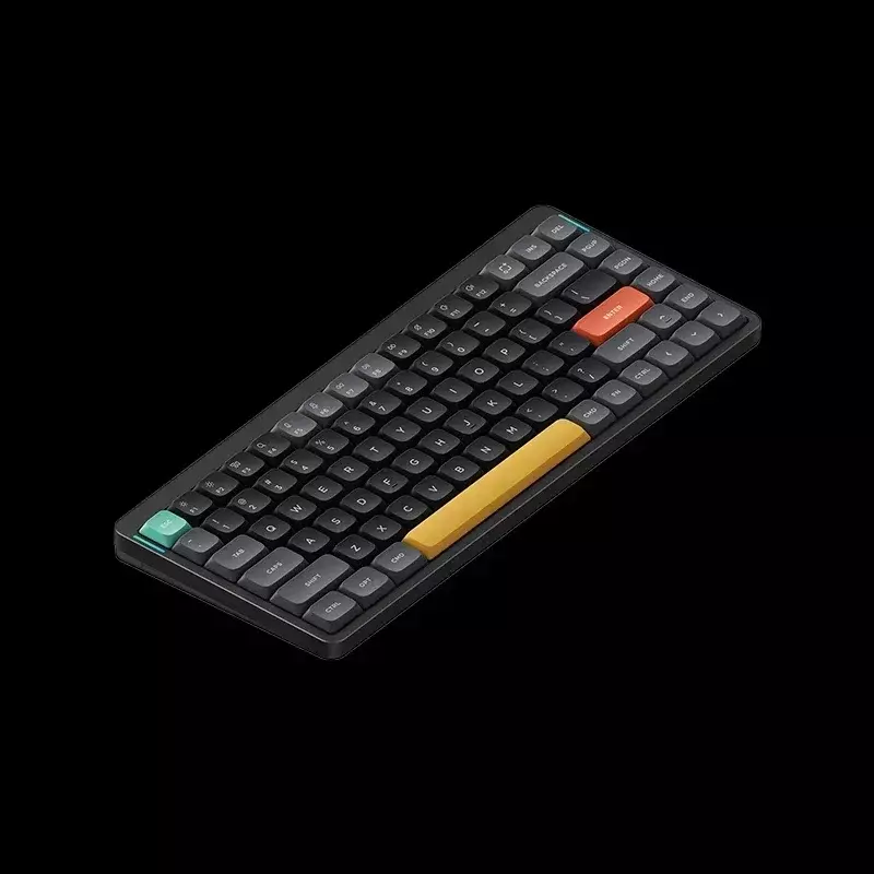 Nuthy Air75 V2 Keyboard mekanis, hadiah Keyboard Gaming dengan tombol rendah lampu latar 3 Mode 2.4G nirkabel RGB