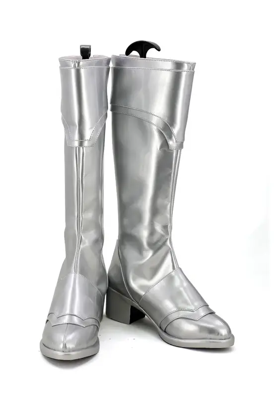 Buty Cosplay Claymore Teresa srebrne buty spersonalizowane w dowolnym rozmiarze