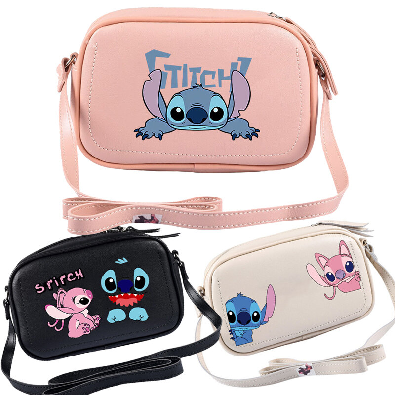 Borse a tracolla in pelle Disney Stitch Kawaii Lilo & Stitch borsa da viaggio Casual borsa a tracolla di grande capacità regali di natale per donna