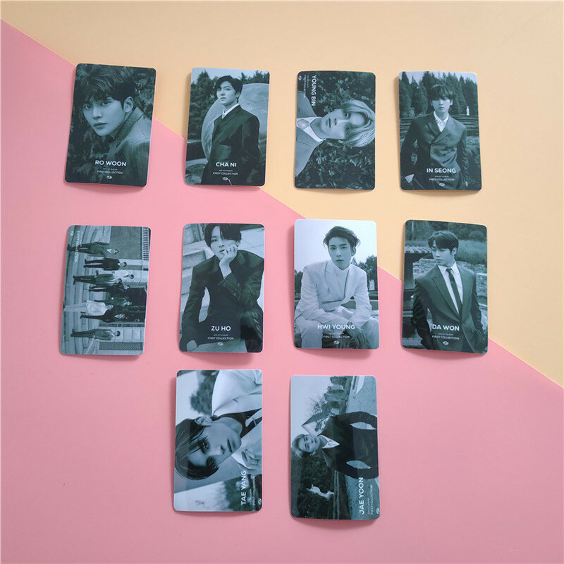 10 pz/set KPOP SF9 nuovo Album prima collezione Crystal Card Sticker Photo Poster studente Bus Card Sticker Fans COLLECTION Gift