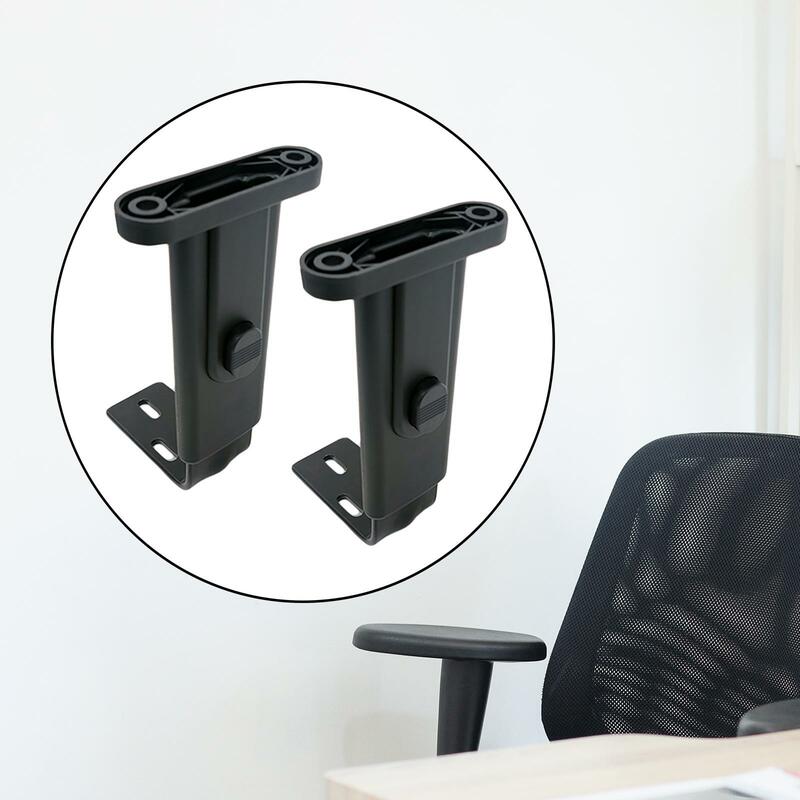 Par de reposabrazos de altura ajustable para silla de oficina, accesorios ergonómicos, juego de brazos para sillas de juegos, hogar y oficina