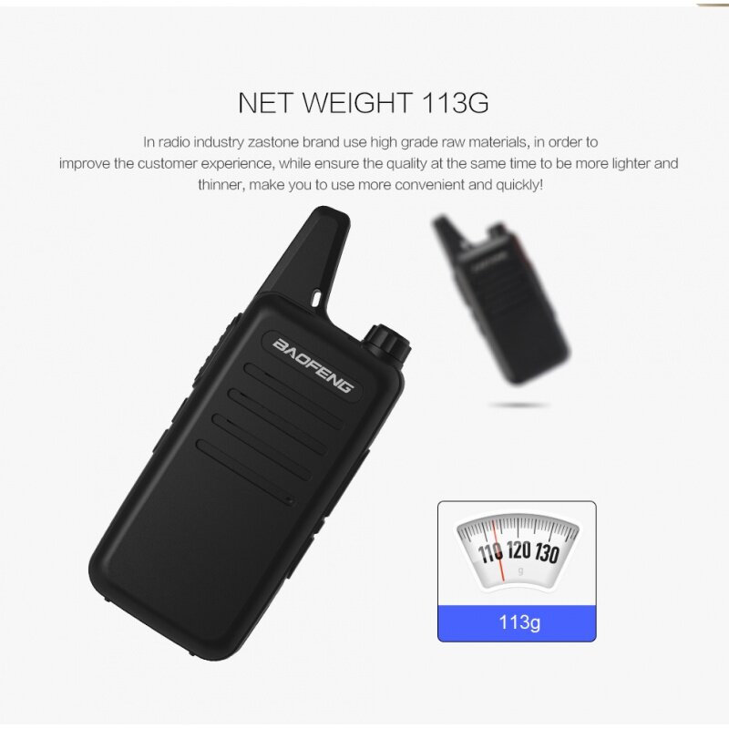 2022 miglior prezzo Baofeng VTC2 Mini Radio bidirezionale portatile a lungo raggio Baofeng VT-C2 Walkie Talkie portatile 400-470mhz
