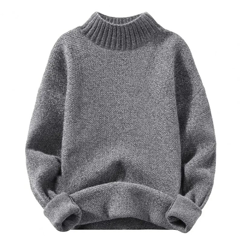 Pull Homme sweater rajut pria, baju kasmir leher V lembut hangat modis warna polos musim dingin baru