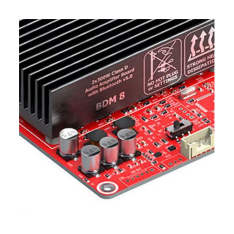 300Wx2 TPA3255 2-kanałowy wzmacniacz stereo wysokiej mocy Bluetooth 5.0 DC24-48V klasy D cyfrowy wzmacniacz mocy Audio